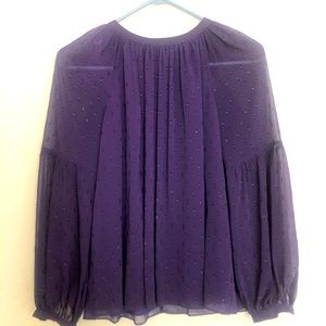 Dark blue Michael Kors flowy top.